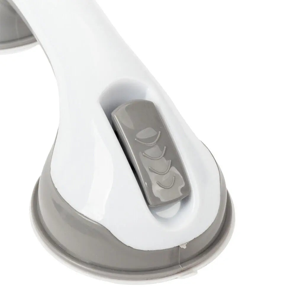 Non-slip GripPro suction handle with heavy-duty design, ideal for bathrooms and showers.