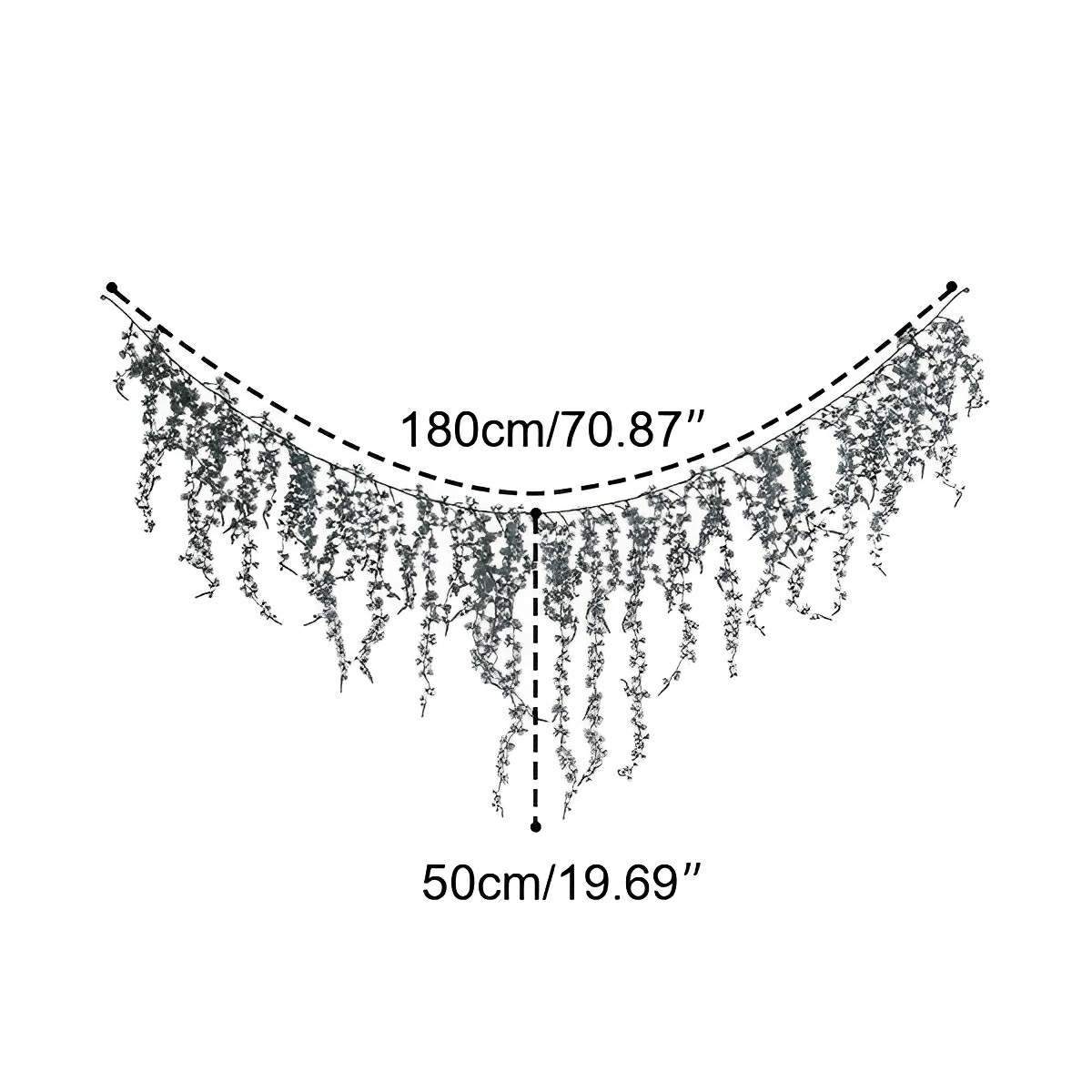 Christmas 360 LED Rattan Curtain Lights Background Decor
