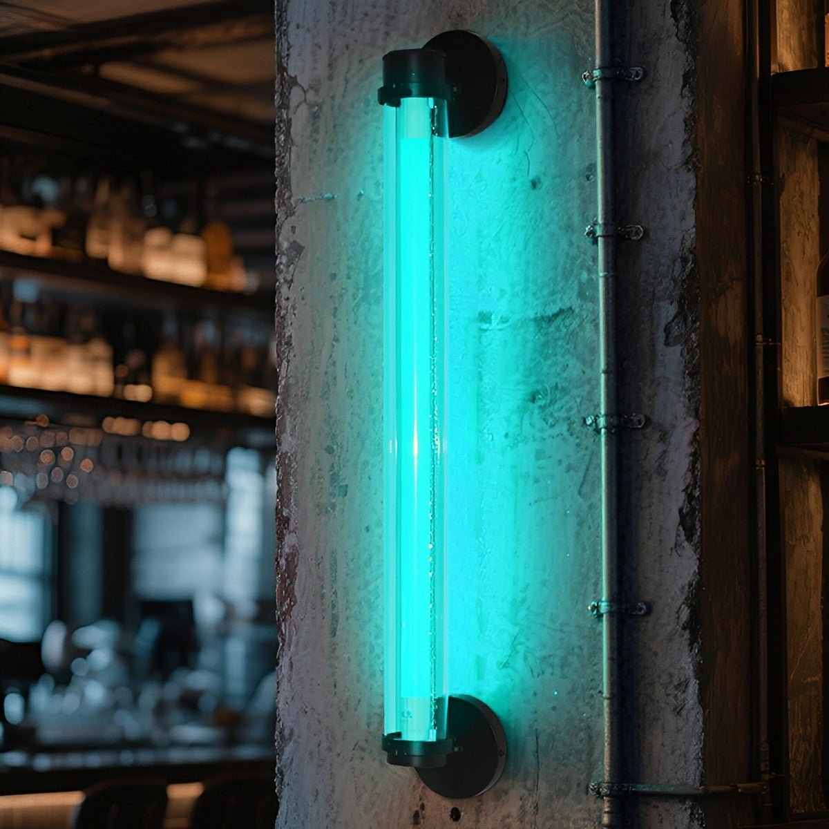 Industrial Neon Long Strip LED Wall Sconces