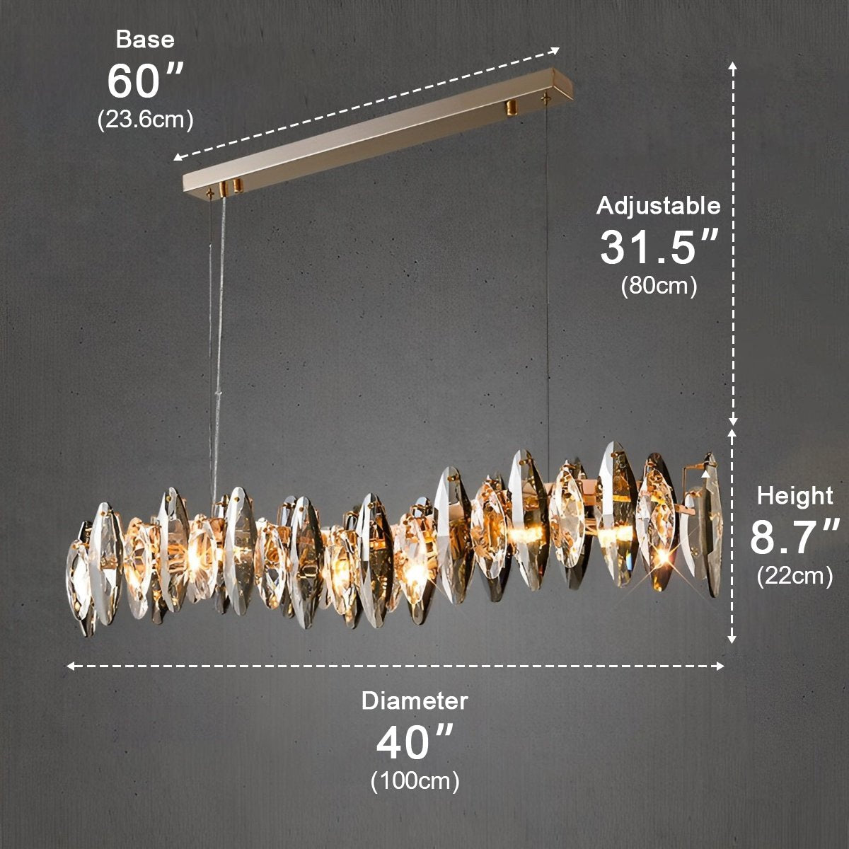 Luxury LED lighting Crystal Chandelier