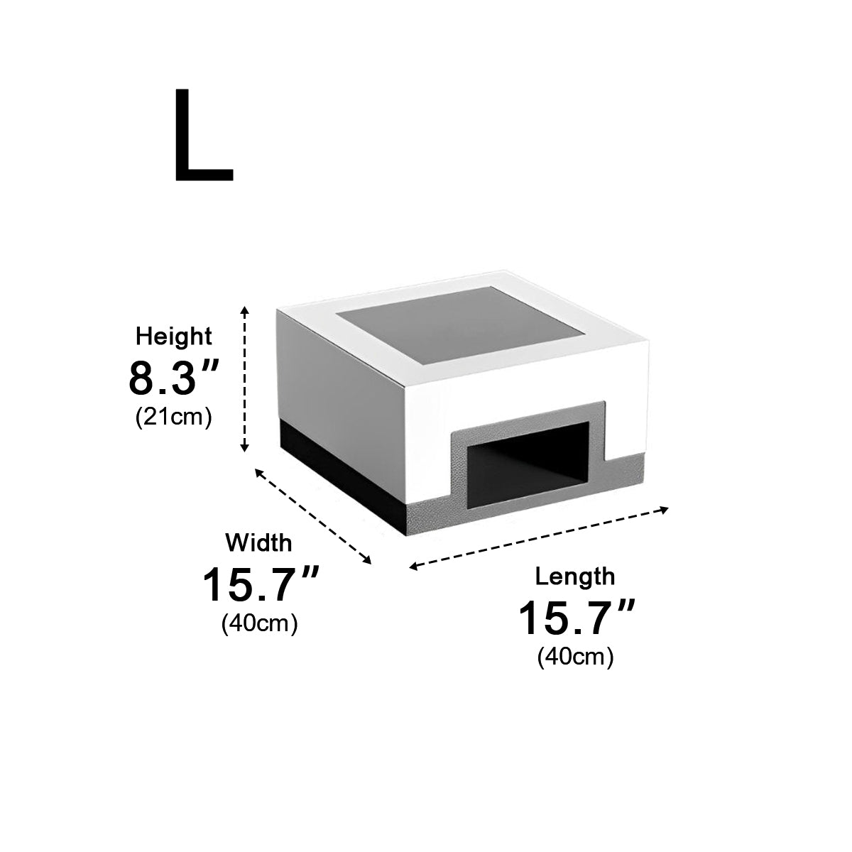 Minimalist Square Waterproof LED Black Modern Post Caps Lights
