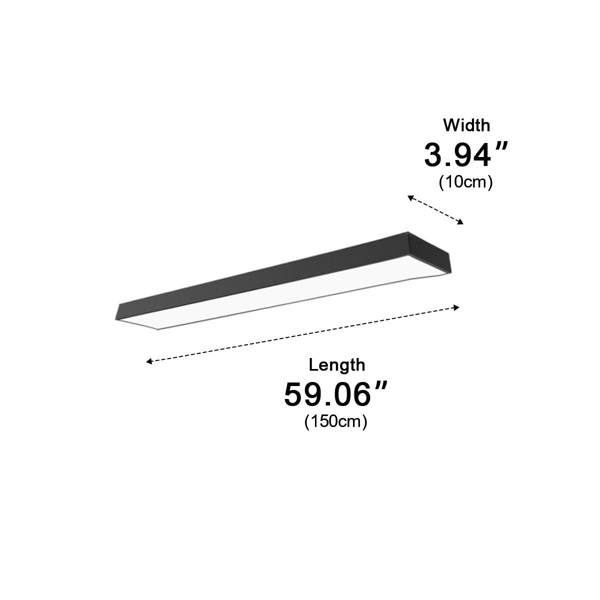 Modern Minimalist LED Long Strip Office Pendant Lights
