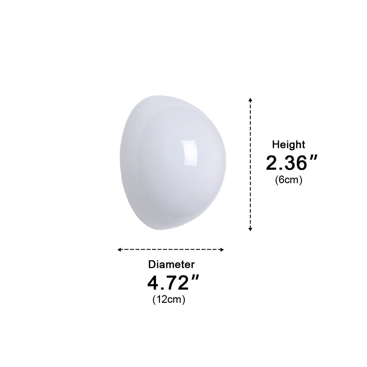 Modern Minimalist Moon Half-Dome LED Wall Sconce