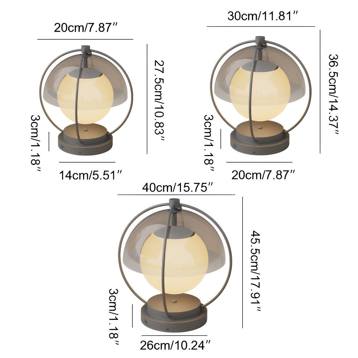 Modern Waterproof Globe Planet LED Outdoor Post Lights