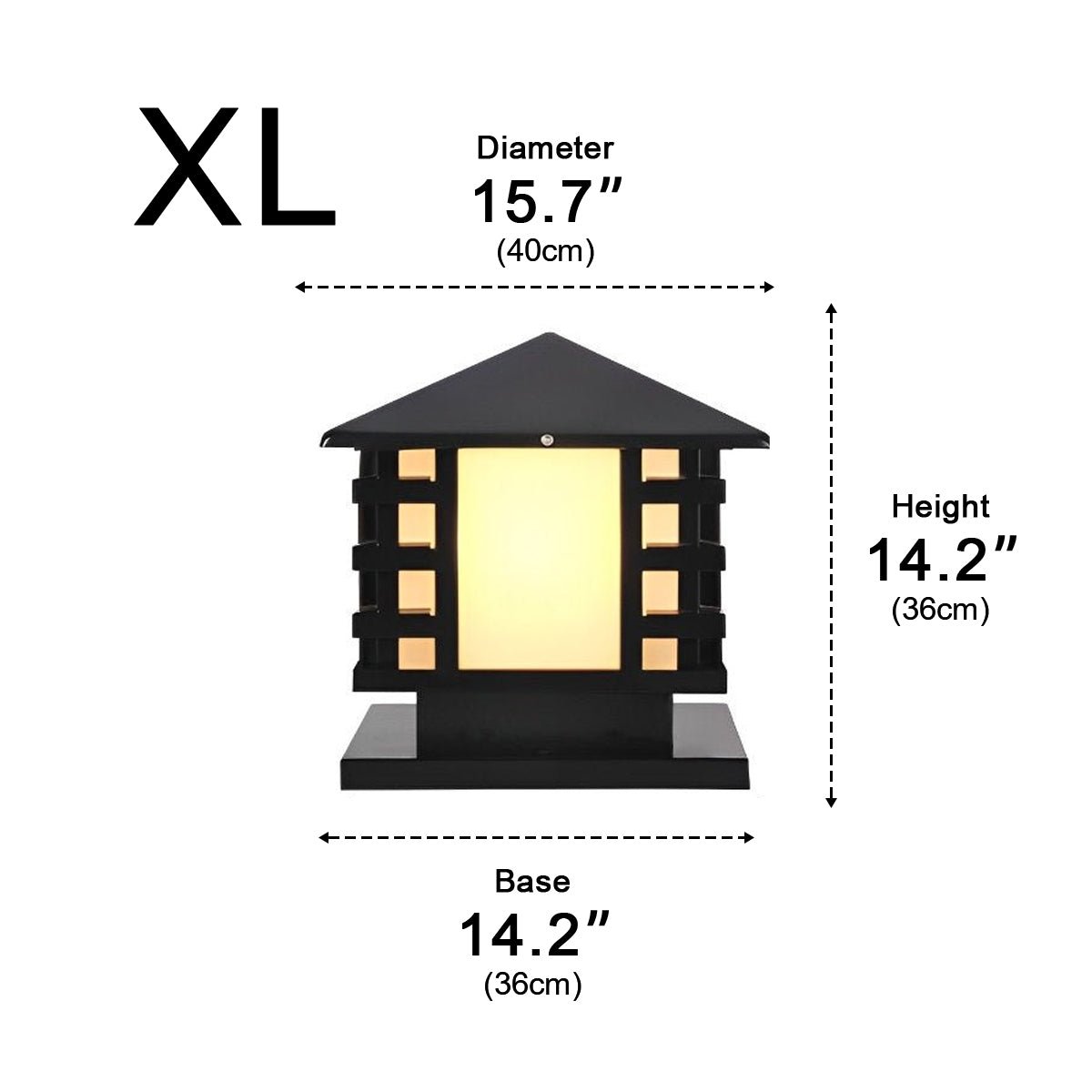 Retro Column LED Antique Garden Waterproof Courtyard Stigma Lamp