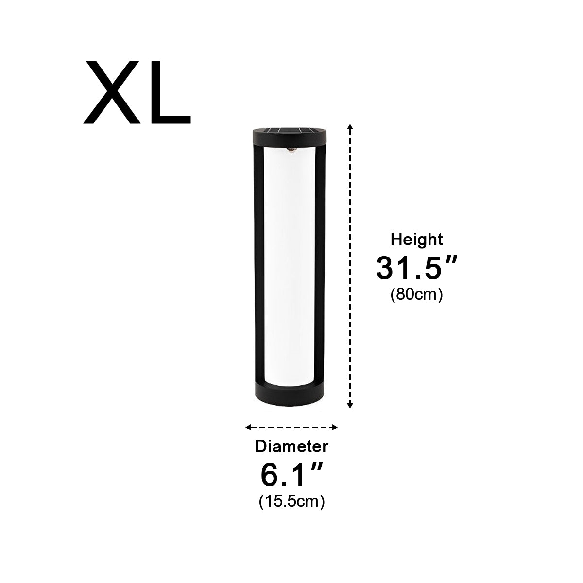 Round Waterproof LED Black Modern Outdoor Pathway Lights