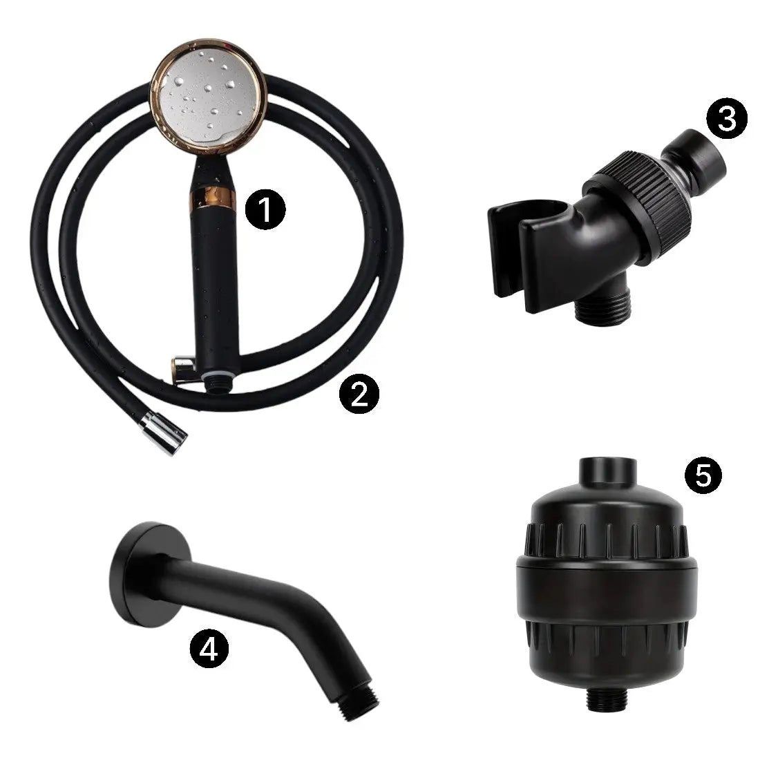 Full VitaStream shower head kit including accessories for convenient setup and use - 2.