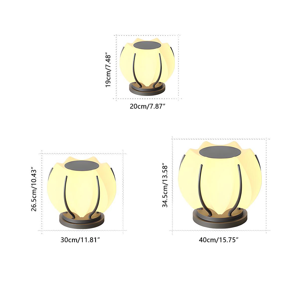 Waterproof Flower LED Outdoor Post Lights