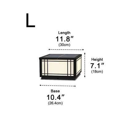 Retro Grilles Waterproof LED Fence Post Lights