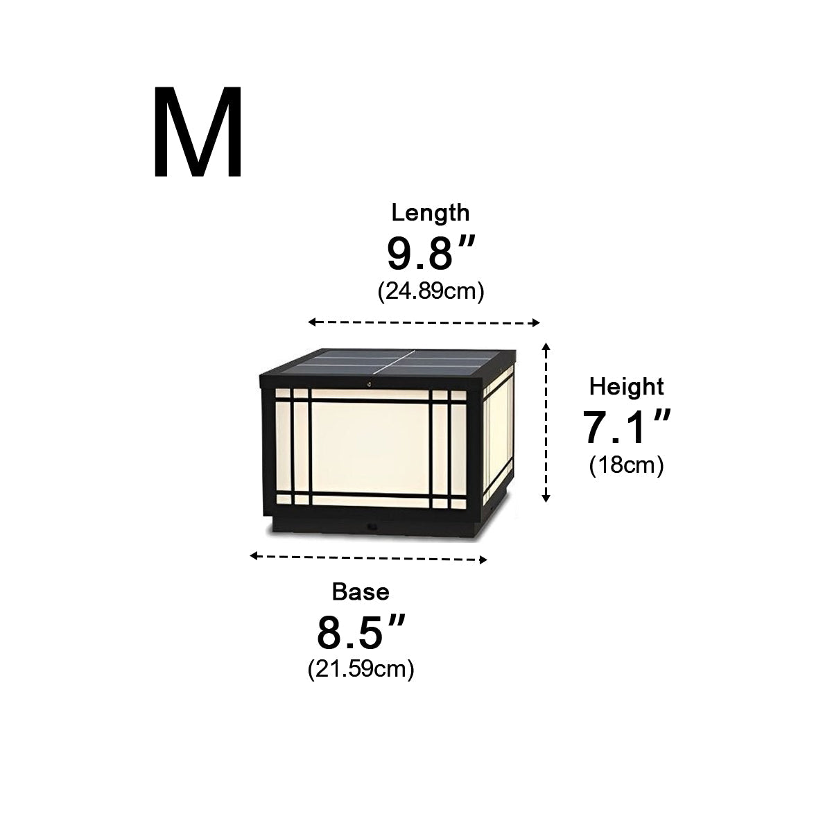 Retro Grilles Waterproof LED Fence Post Lights