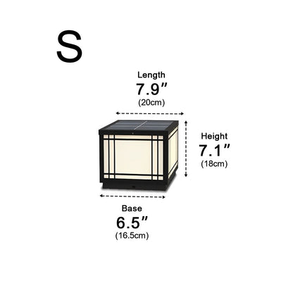 Retro Grilles Waterproof LED Fence Post Lights
