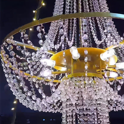 12V Low Voltage Luxury Waterproof Outdoor Crystal Chandeliers