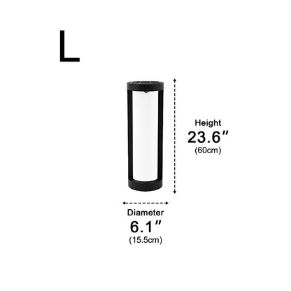 Round Waterproof LED Black Modern Outdoor Pathway Lights