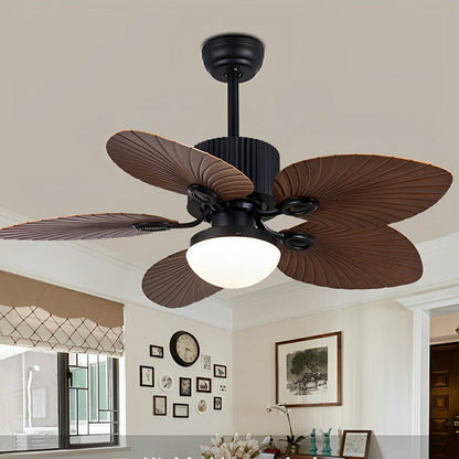 20.47 '' Variable Frequency 5-Leaf Palm Leaf Ceiling Fan