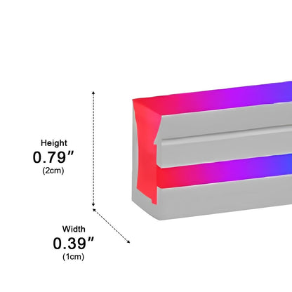 24V Waterproof RGB Outdoor Recessed Flexible LED Linear Lights 39.37 ''