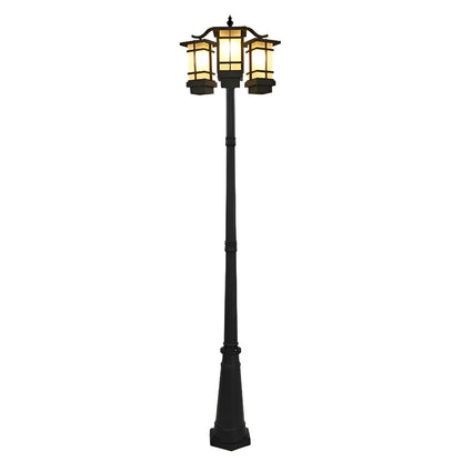 Waterproof Black Modern Outdoor Pole Lights Public Lighting