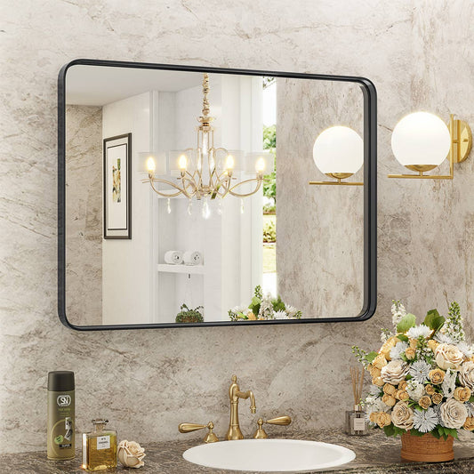 40"×30" Modern Farmhouse Bathroom Vanity Mirror Wall Mirror