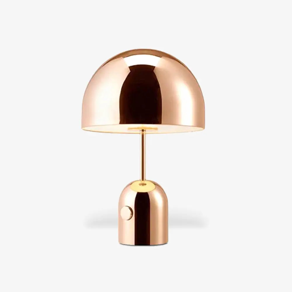 BellaGlow table lamp with soft lighting, ideal for creating a relaxed, warm ambiance in any room - rose gold.