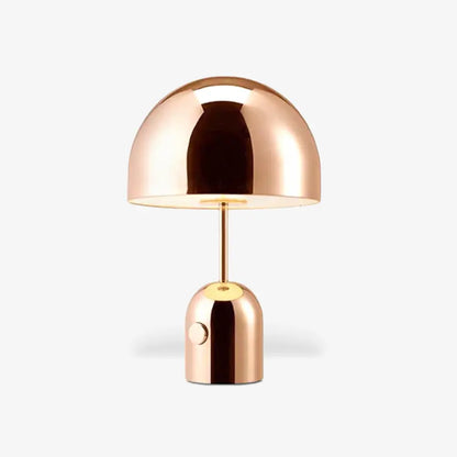 BellaGlow table lamp with soft lighting, ideal for creating a relaxed, warm ambiance in any room - rose gold.