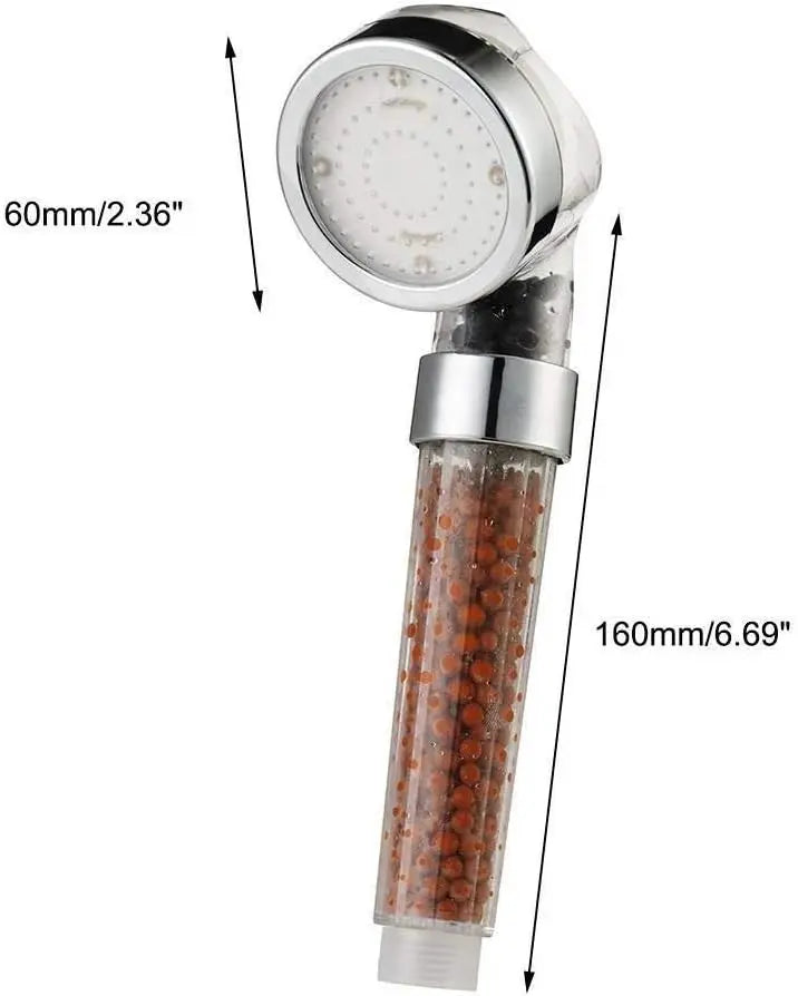 EcoFlow shower head dimensions.