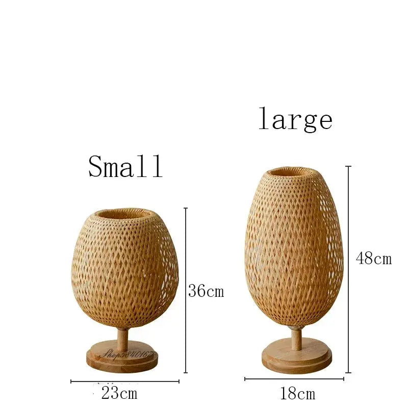 EcoGlow Lamp dimensions for small and large variations