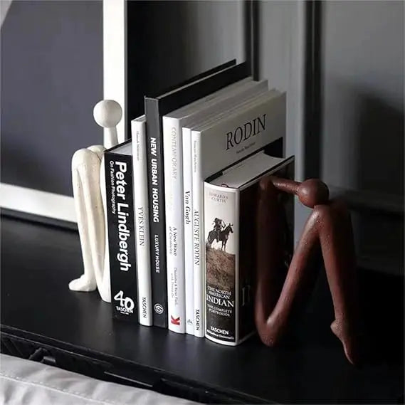 EleganceHold bookend holding a collection of books, providing both style and organization.