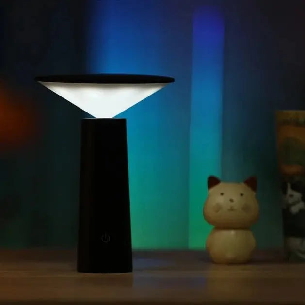 FlexiGlow LED lamp with minimalist design, ideal for outdoor spaces with modern decor.