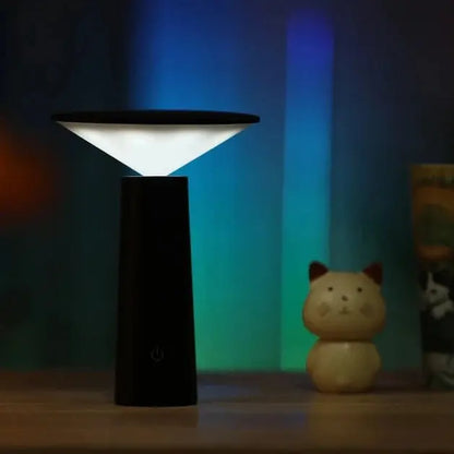 FlexiGlow LED lamp with minimalist design, ideal for outdoor spaces with modern decor.