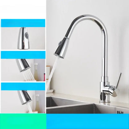 Ergonomic handle of the FlowFlex faucet, designed for smooth temperature and flow adjustments.