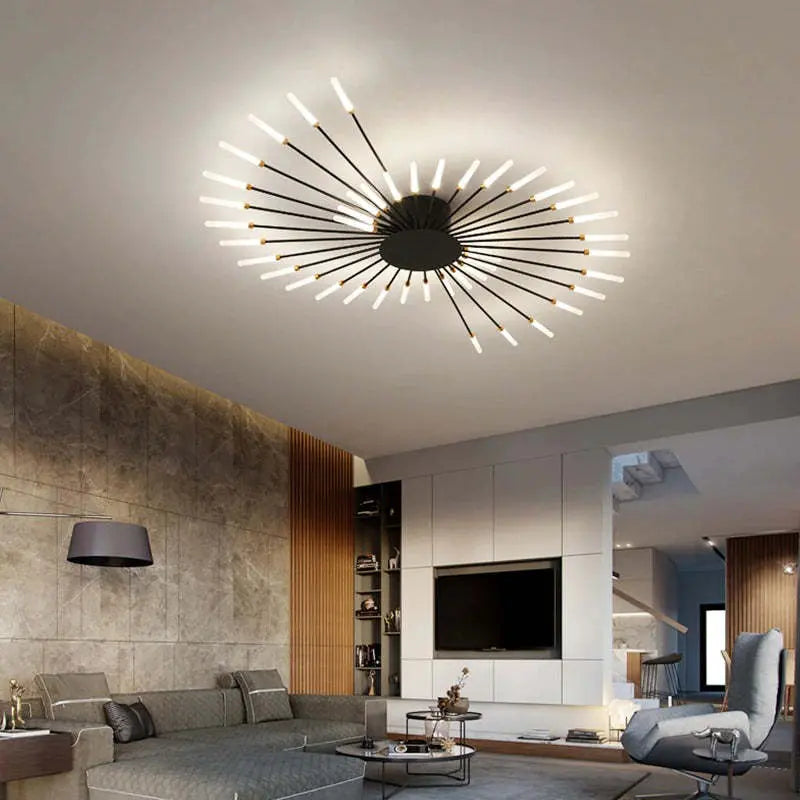 Angled view of the LumiAero LED ceiling light showcasing its modern, low-profile build.