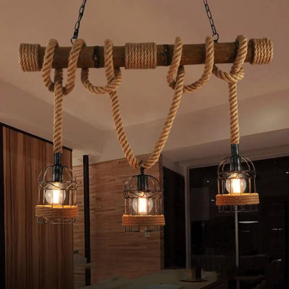 RusticGlow pendant light adding a vintage charm to rustic home decor.