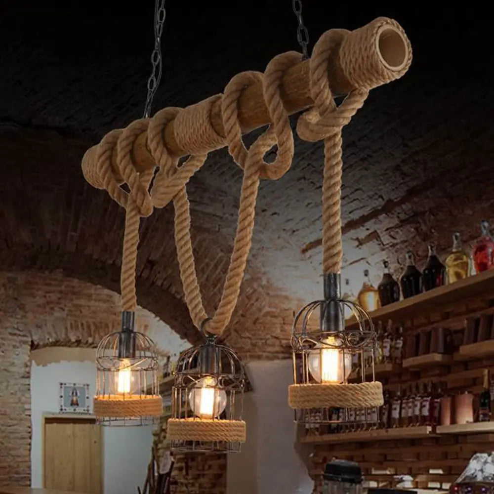 Side profile of RusticGlow pendant light highlighting its industrial yet warm design.