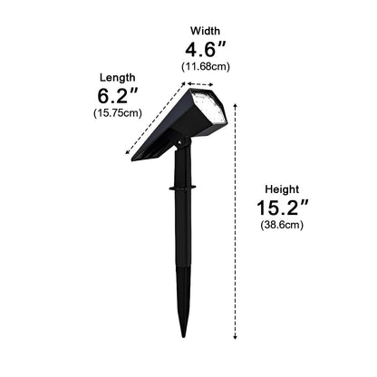 Adjustable Waterproof Multicolor Solar Spot Light With Sensor Landscape Lighting