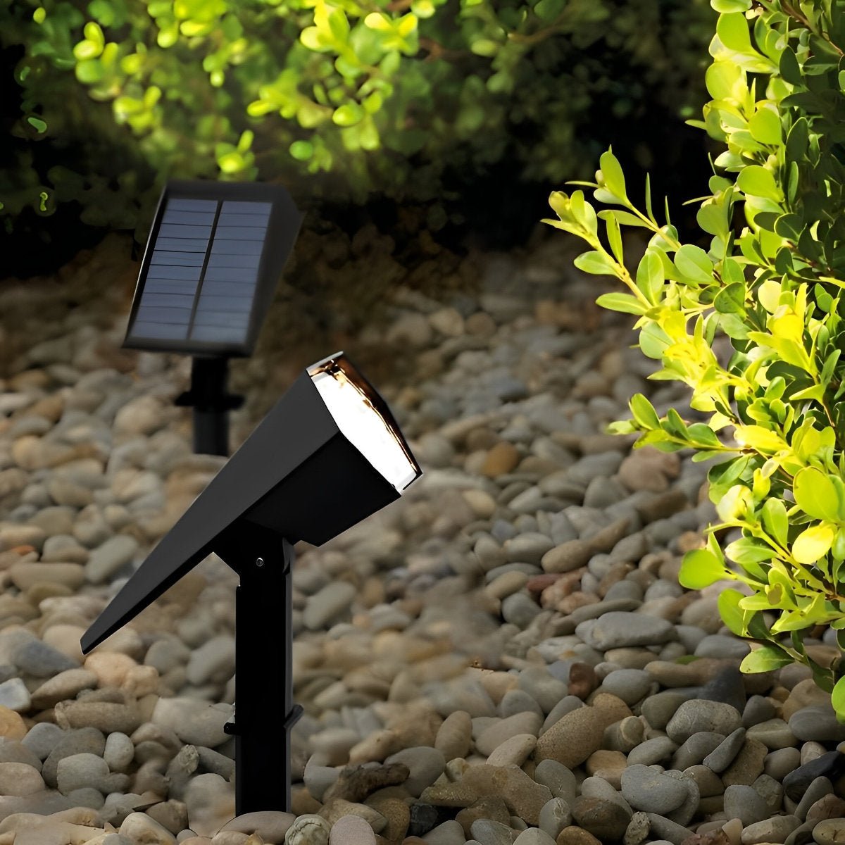 Adjustable Waterproof Multicolor Solar Spot Light With Sensor Landscape Lighting