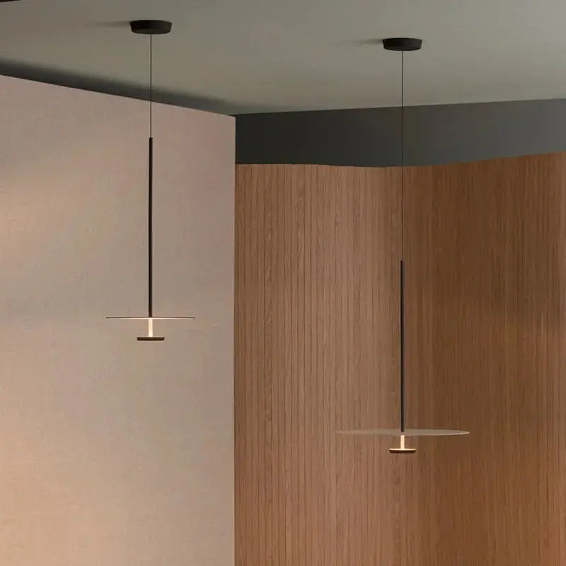 Close-up of the ArcGlow pendant light, showcasing the smooth finish and elegant arc shape for refined interior lighting.