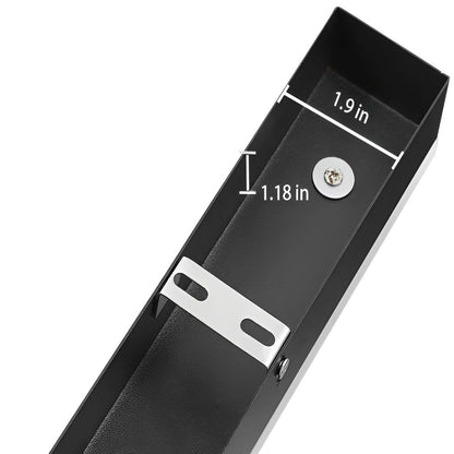 Black Long Strip LED RGB IP65 Waterproof Outdoor Wall Mount Lighting