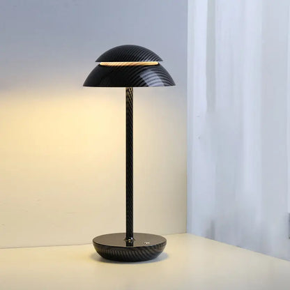 BrightEase rechargeable lamp in a living room setting, adding functional lighting