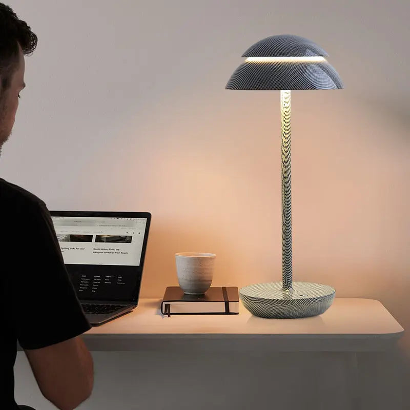 BrightEase lamp on a desk, perfect for focused lighting in workspaces