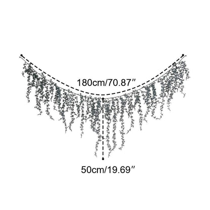 Christmas 360 LED Rattan Curtain Lights Background Decor