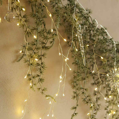 Christmas 360 LED Rattan Curtain Lights Background Decor