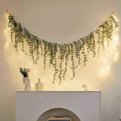 Christmas 360 LED Rattan Curtain Lights Background Decor