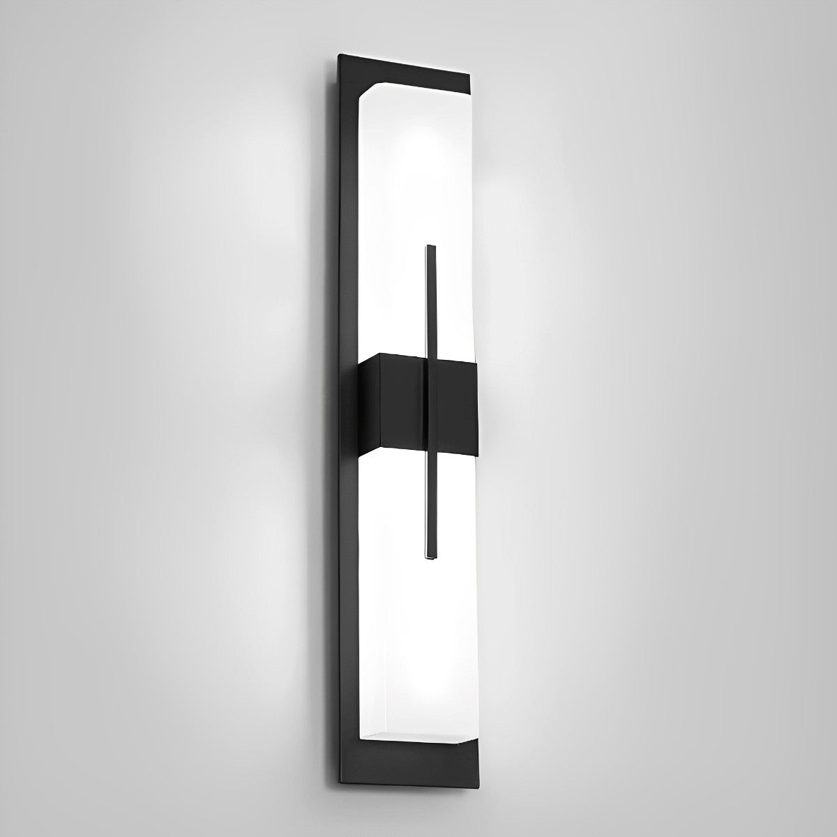 Creative Rectangular LED Waterproof Black Modern Outdoor Wall Lamp Sconec Light