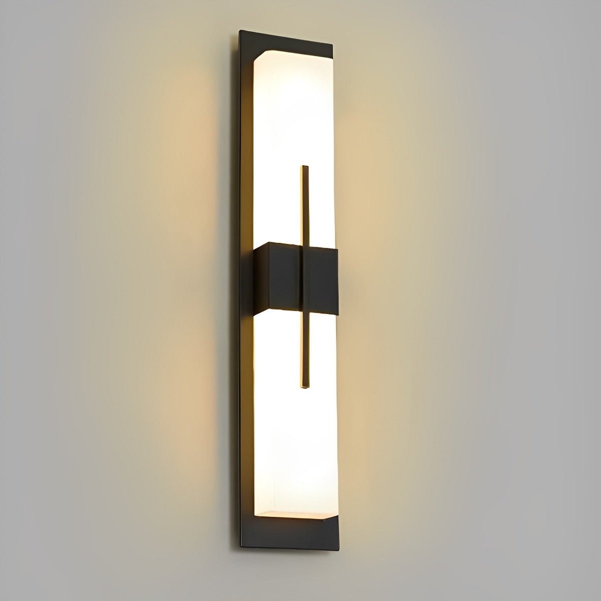 Creative Rectangular LED Waterproof Black Modern Outdoor Wall Lamp Sconec Light