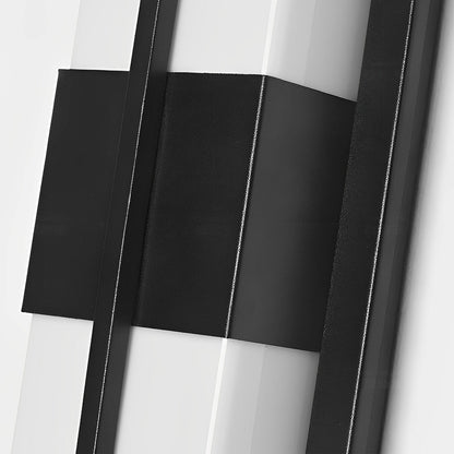 Creative Rectangular LED Waterproof Black Modern Outdoor Wall Lamp Sconec Light