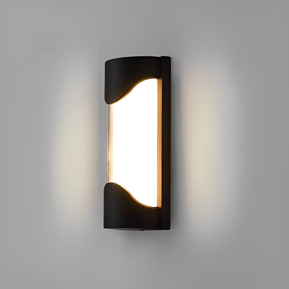Creative Waterproof LED Black Modern Outdoor Wall Lamp Exterior Lights Wall Sconce
