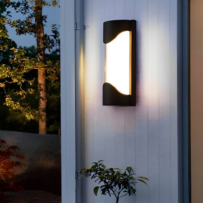 Creative Waterproof LED Black Modern Outdoor Wall Lamp Exterior Lights Wall Sconce