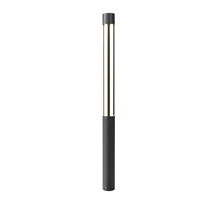 Modern Cylinder LED Black Outdoor Post Lights Pathway Light