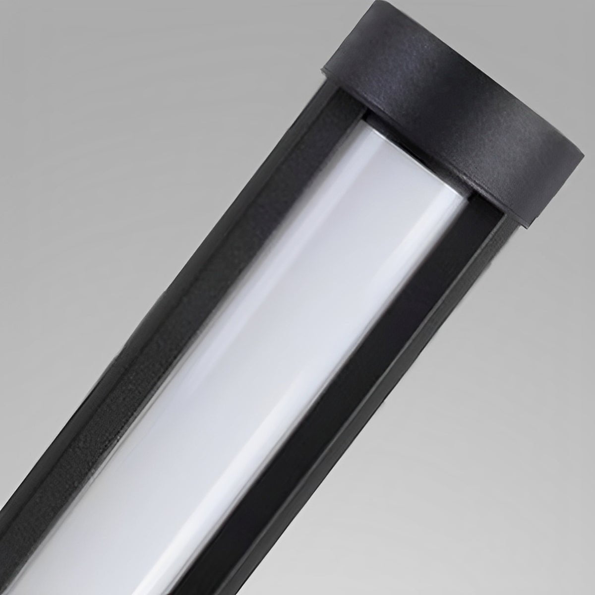 Modern Cylinder LED Black Outdoor Post Lights Pathway Light