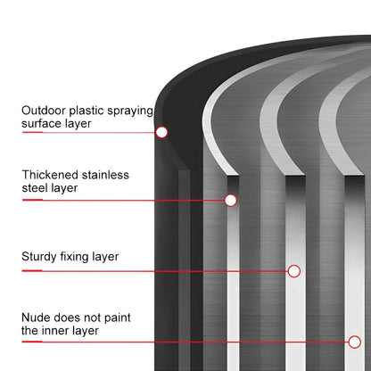 Cylinder Waterproof LED Outdoor Floor Lamp