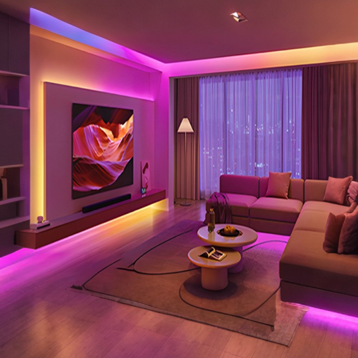 DIY RGB Recessed Atmosphere Streamer Flexible LED Neon Light Strip